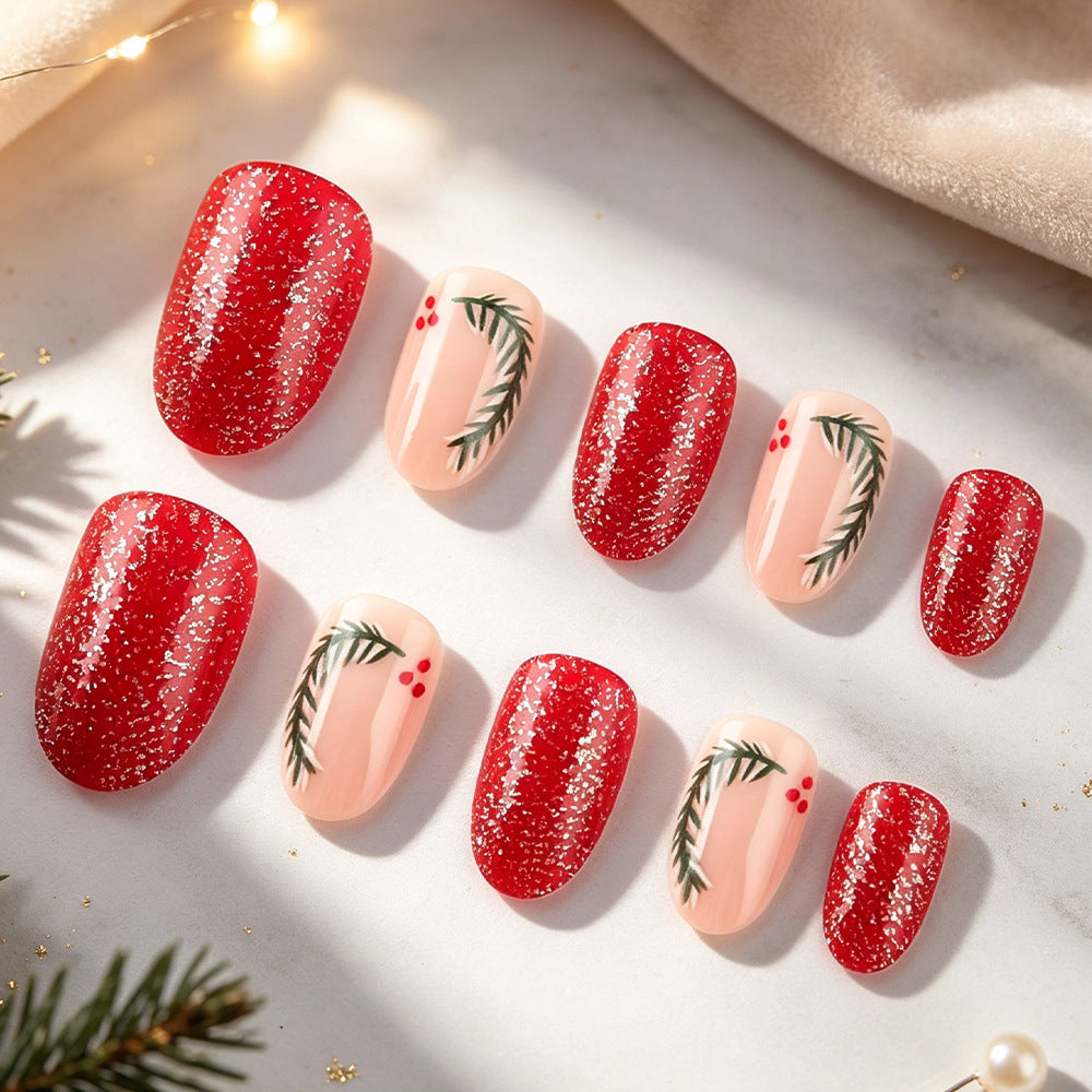 Festive Glitter Gel Nail Art Set Stornfield