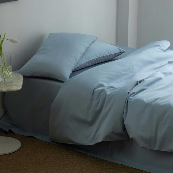 Luxury Reversible Cotton Sateen Duvet Cover Bedding Set