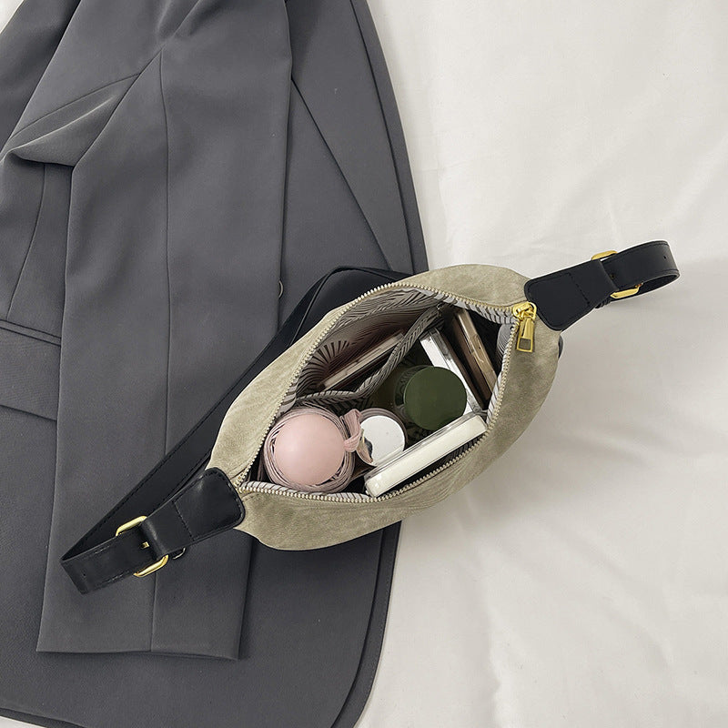 Functional Soft Fabric Shoulder Bag