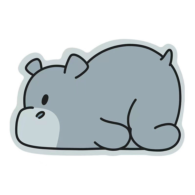 Cute Bunny-Themed Decorative Sticker