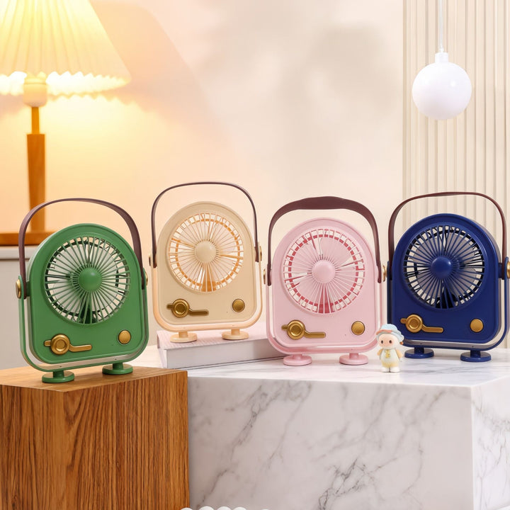 Ladies Portable Mini Fan in Retro Design Stornfield