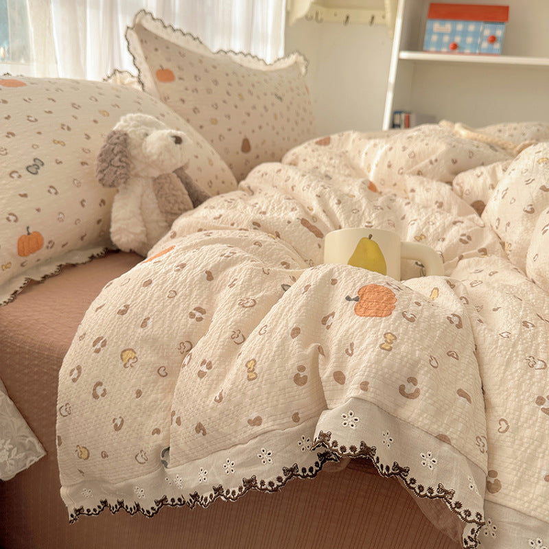 Vintage Floral Patchwork Bedding Set