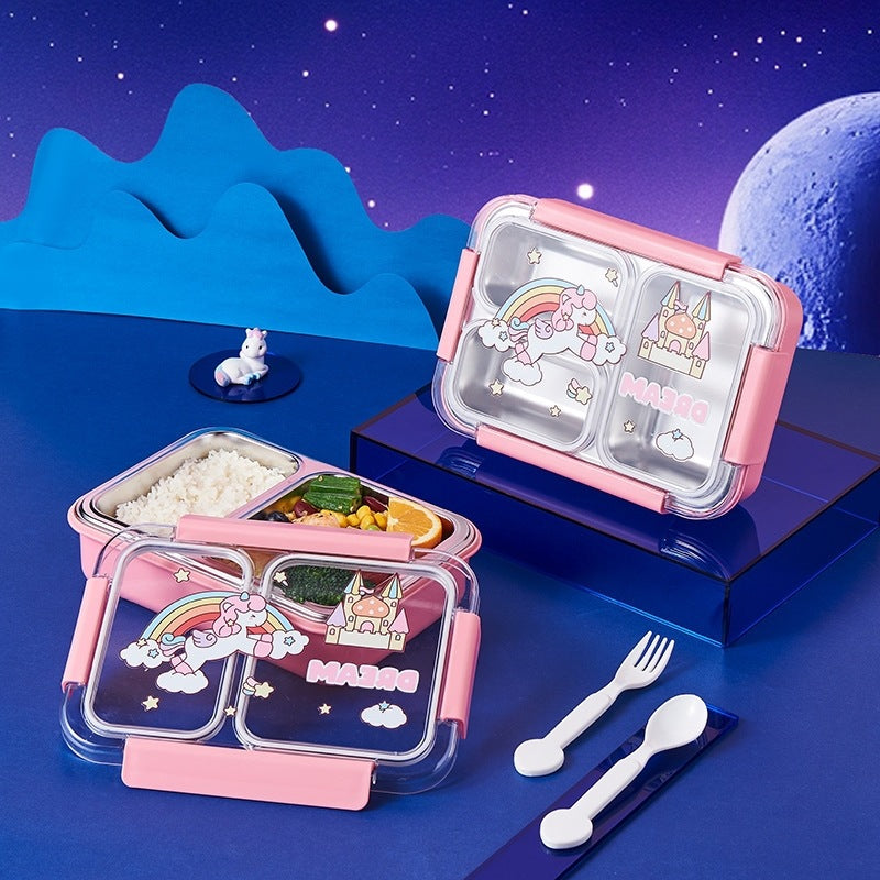 Space-Themed Multi-Compartment Food Storage Container