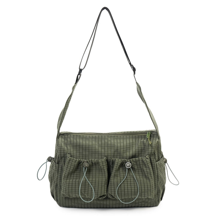 Multi-Pocket Utility Shoulder Bag