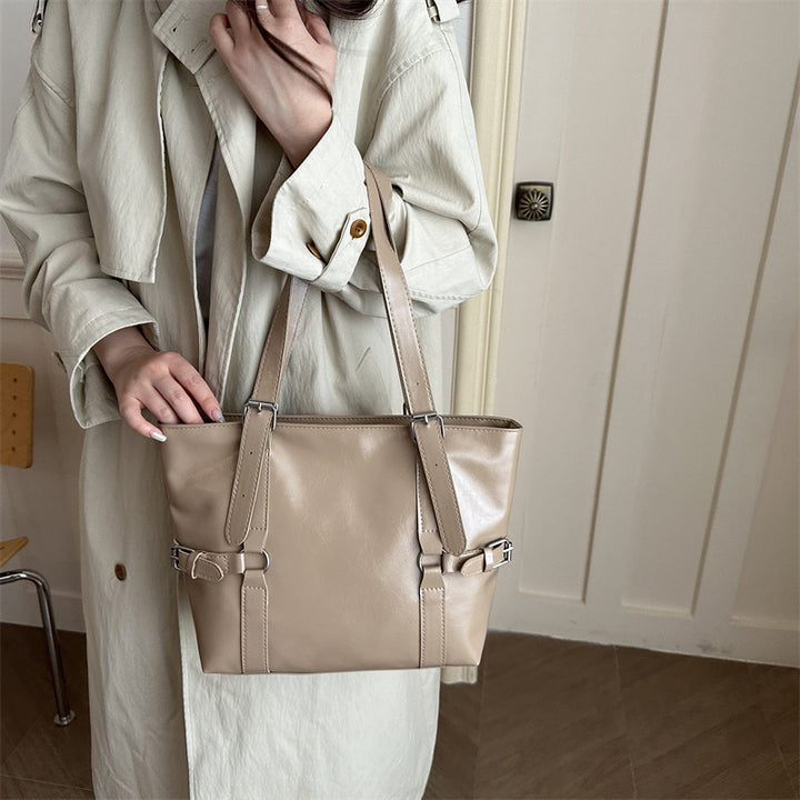 Stylish Faux Leather Shoulder Bag