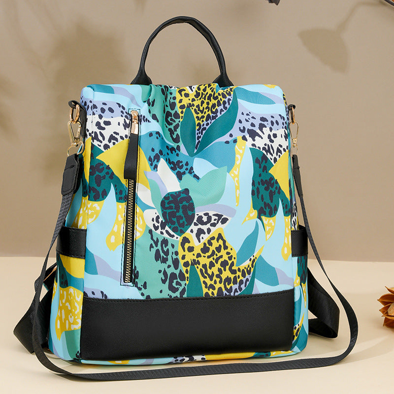 Floral Print Multi-Pocket Backpack Stornfield