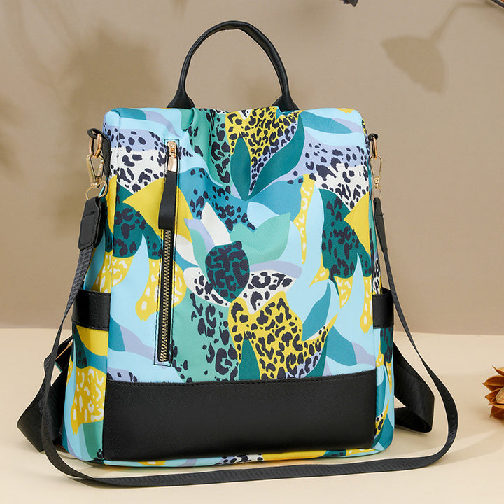 Floral Print Multi-Pocket Backpack Stornfield