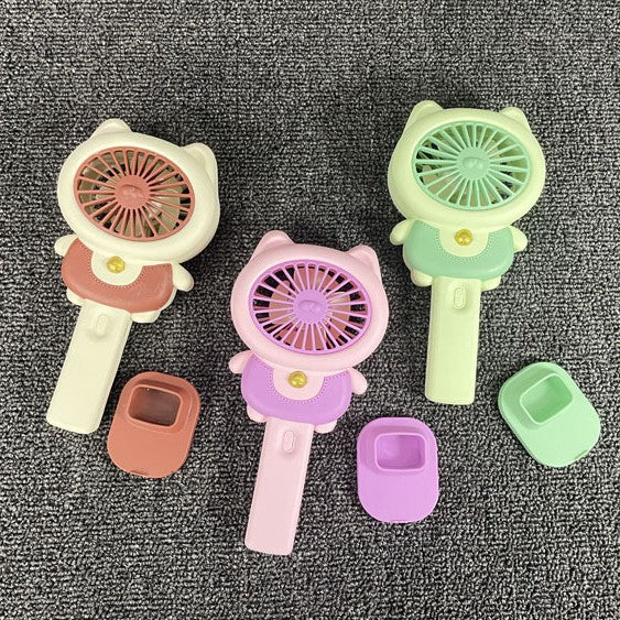 Unisex Portable Mini Hand Fan in Cute Cat Design Stornfield