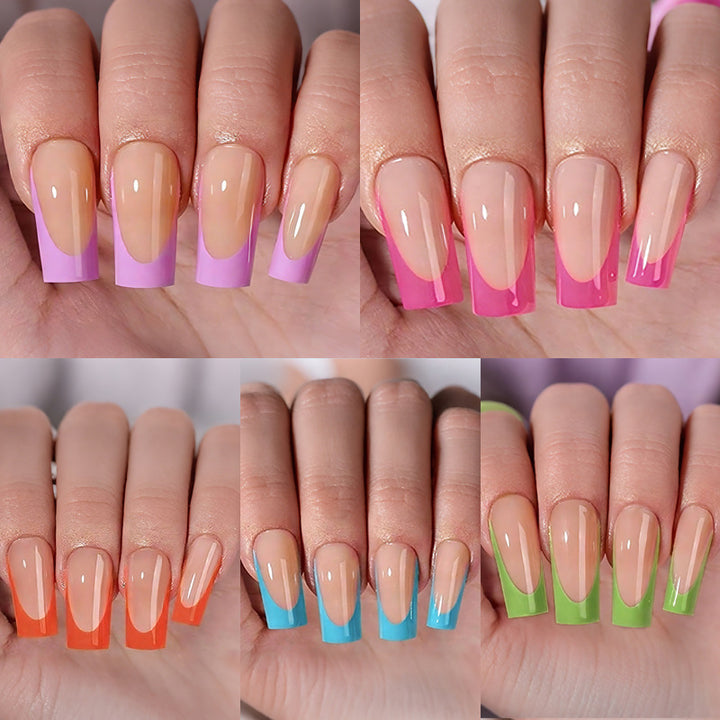 Art Nail Set with Creative Gradient and Stylish Designs Stornfield