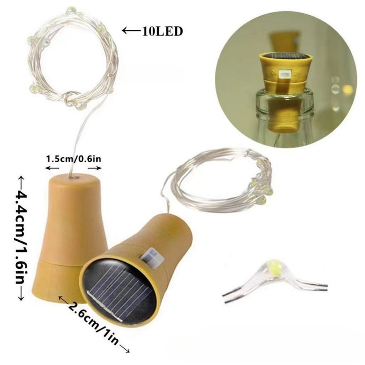 LED Bottle Stopper Fairy String Lights With Waterproof Battery Cap And Flexible Copper Wire Stornfield