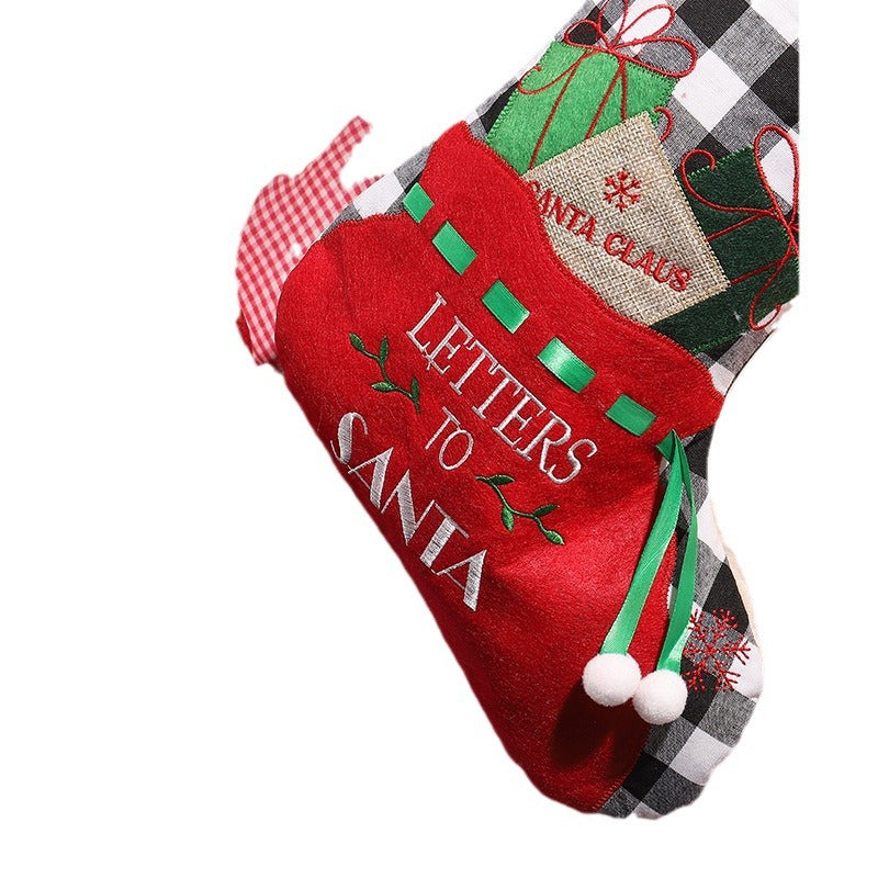 Festive Christmas stocking with classic motifs Stornfield