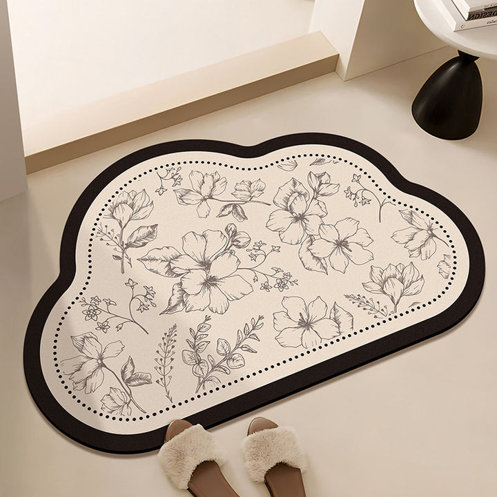 Floral-Printed Bath Runner Stornfield