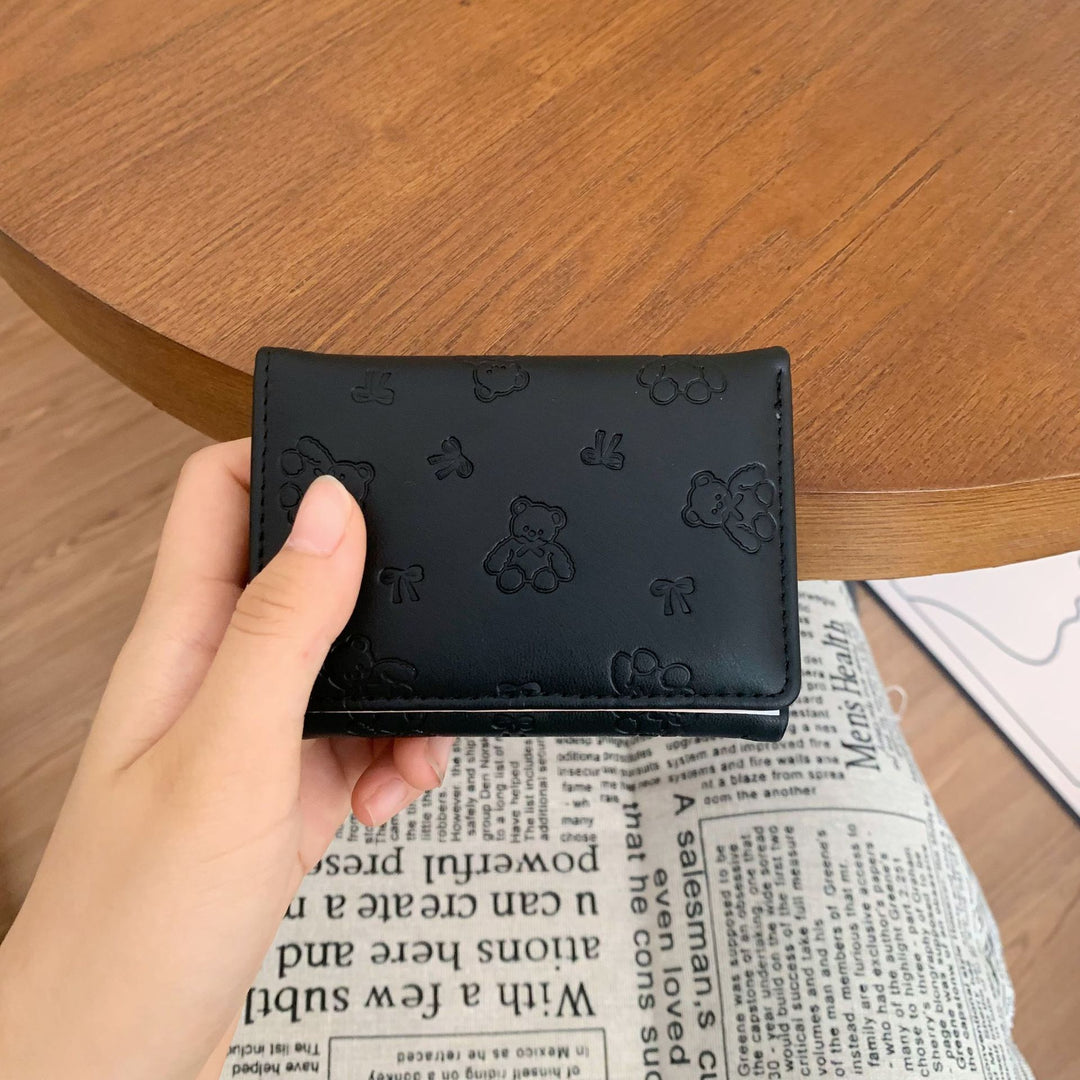 Cute Bear-Themed Mini Wallet