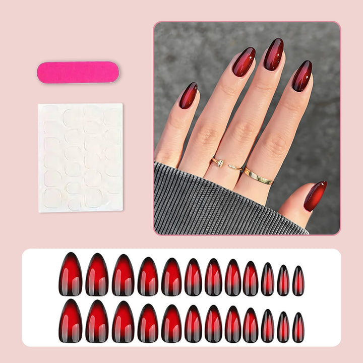 Acrylic nail set with glamorous gradient Stornfield