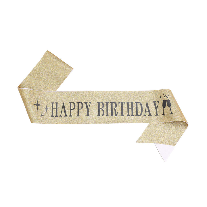 Ladies Glitter Headband with "Happy Birthday" Inscription Stornfield