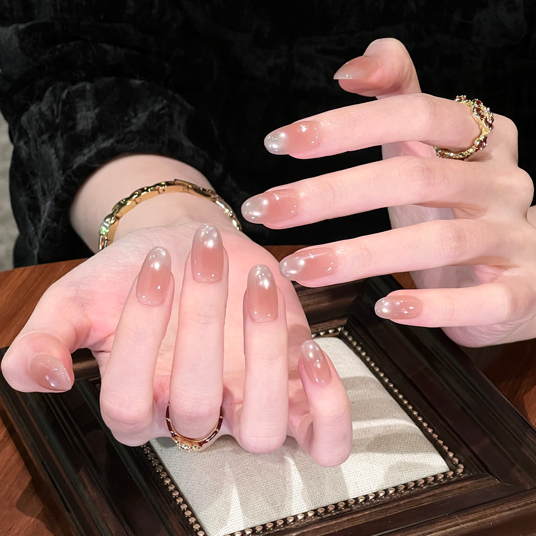 Premium Glossy Stiletto Press-On Nails Stornfield