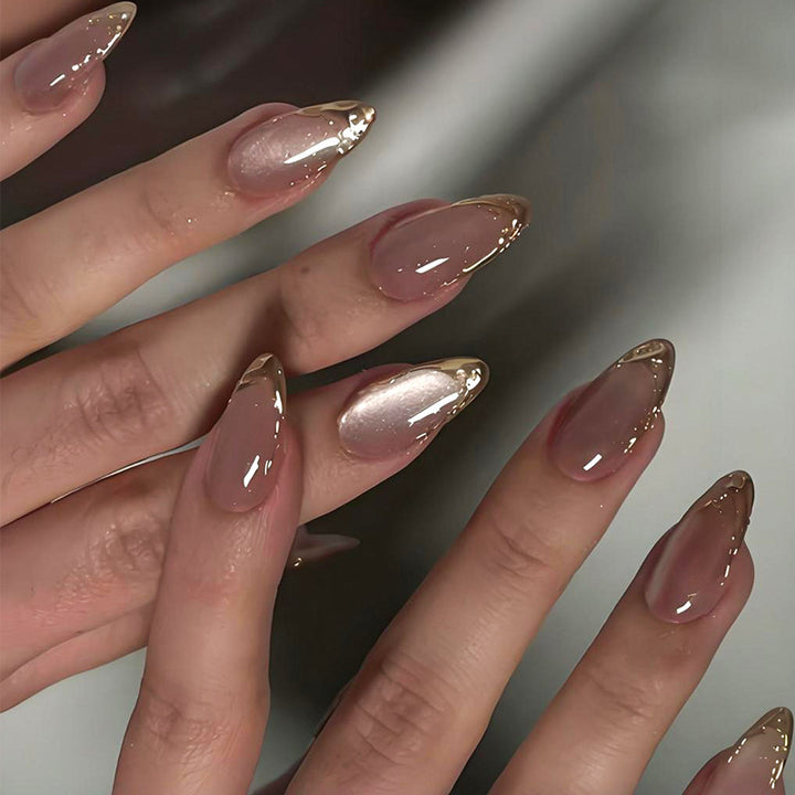 Elegant Stiletto Gel Press-On Nail Set Stornfield