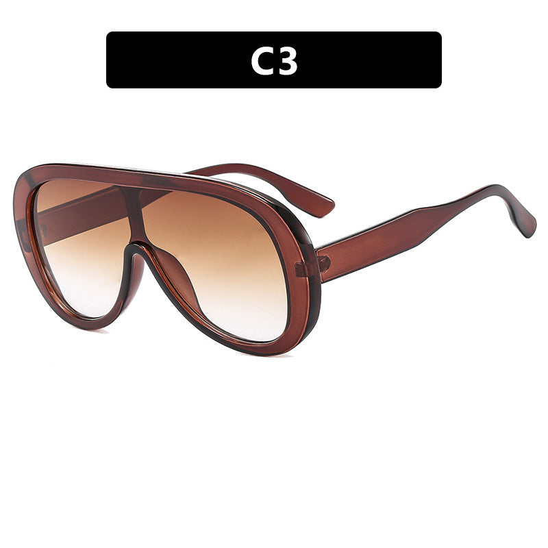 Women’s futuristic sports sunglasses with wide lens and UV protection Stornfield
