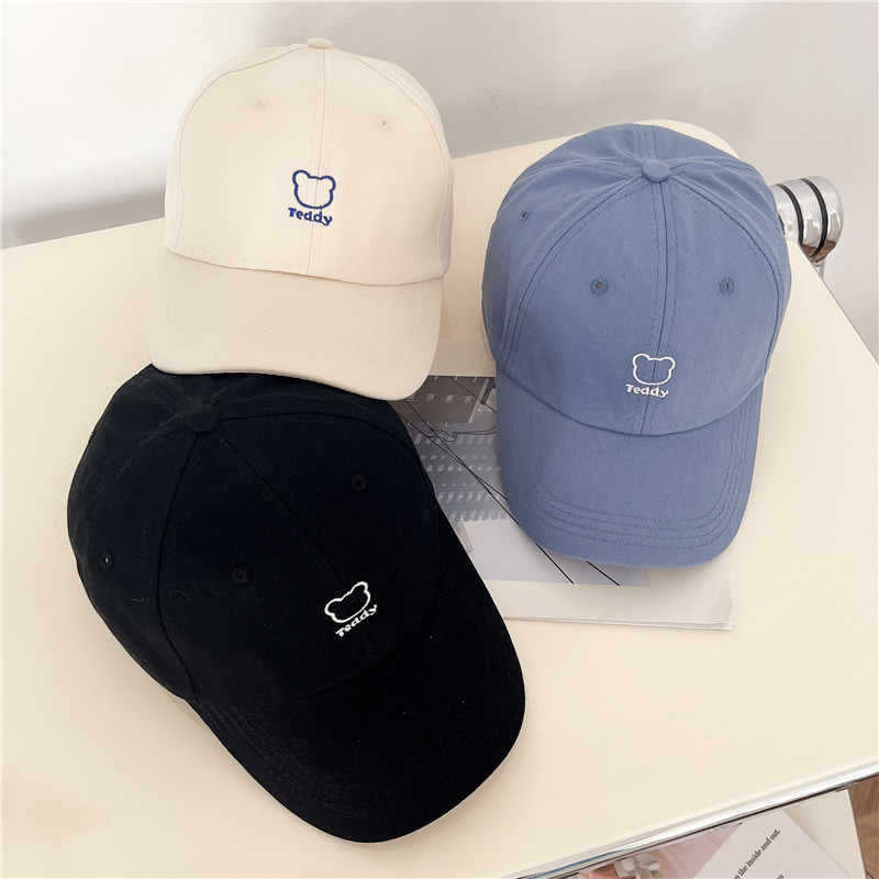 Women's Playful Teddy Bear Embroidered Baseball Cap Stornfield
