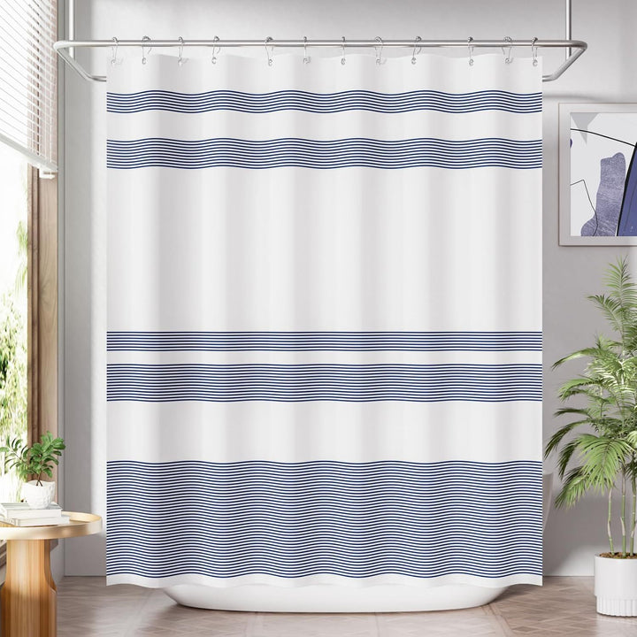 Modern Striped Shower Curtain Stornfield