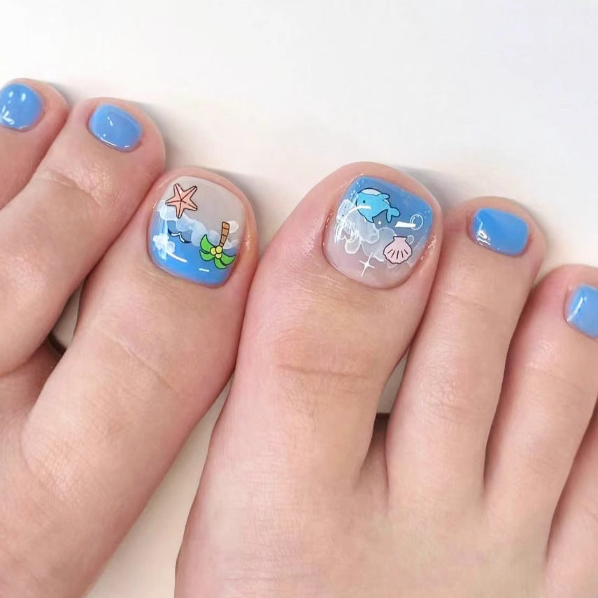 Artistic Themed Press-On Toenails Stornfield