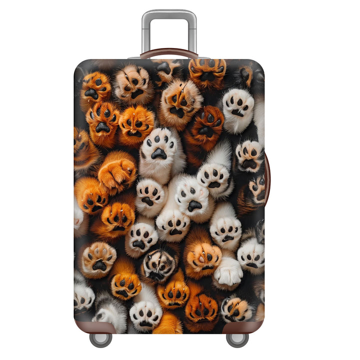 Unisex nan robust hard-shell suitcase with artistic face portrait print and 360° wheels Stornfield