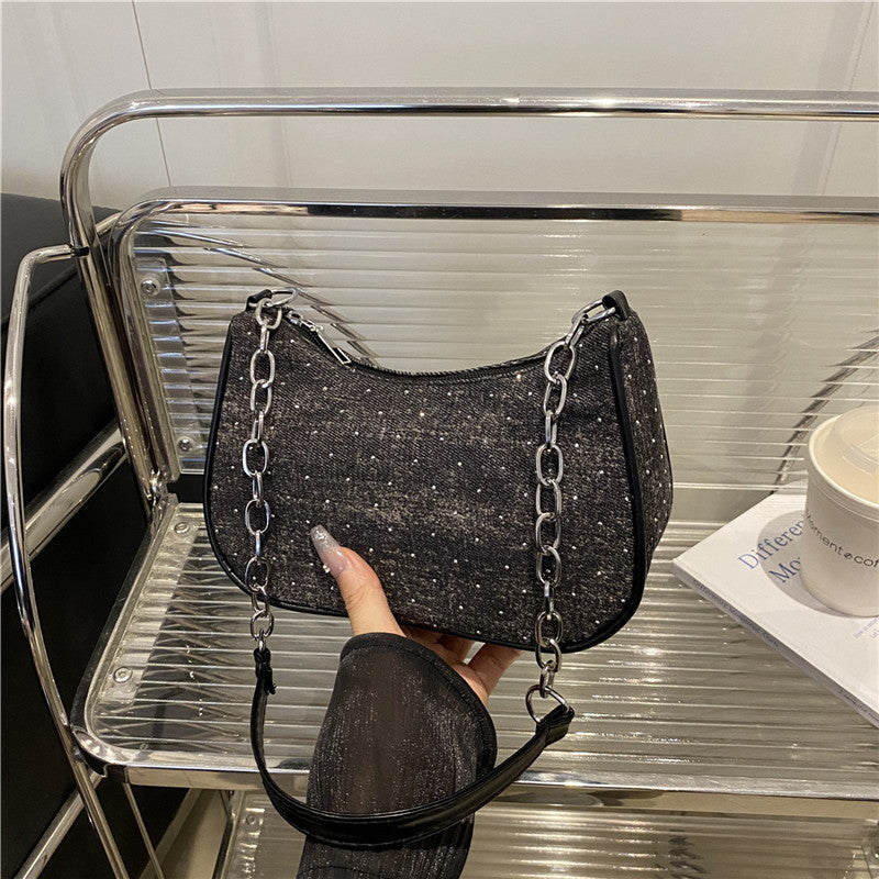 Stylish Chain-Handled Hobo Bag Stornfield