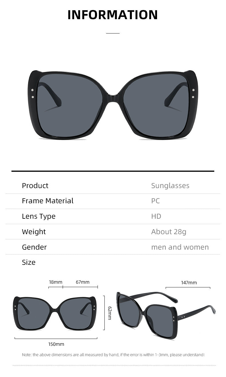 Women oversized sunglasses with brown gradient Stornfield