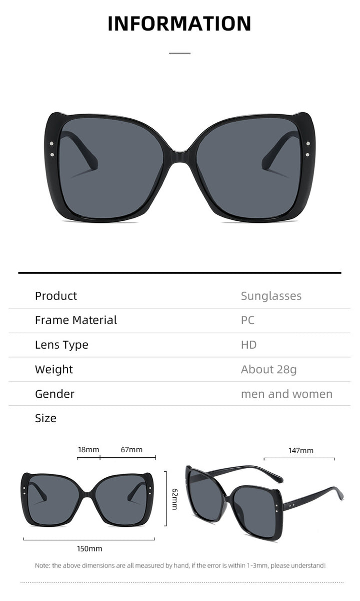 Women oversized sunglasses with brown gradient Stornfield
