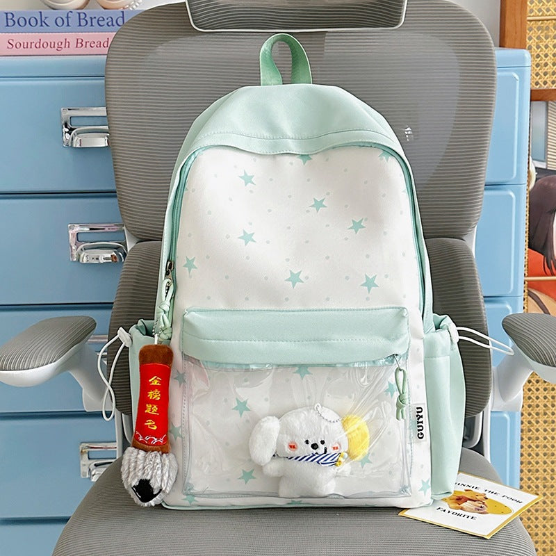 Fun-Themed Star Pattern Backpack Stornfield