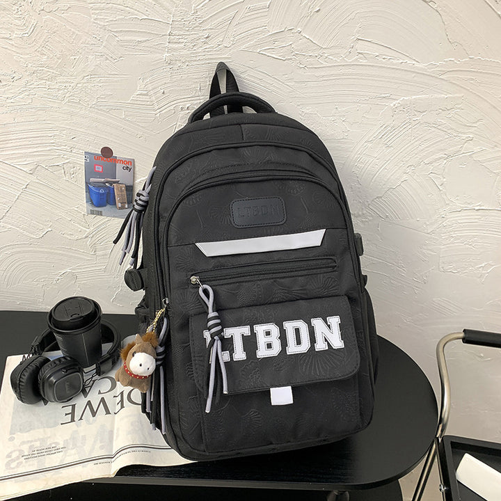 Modern Textured Casual Backpack Stornfield