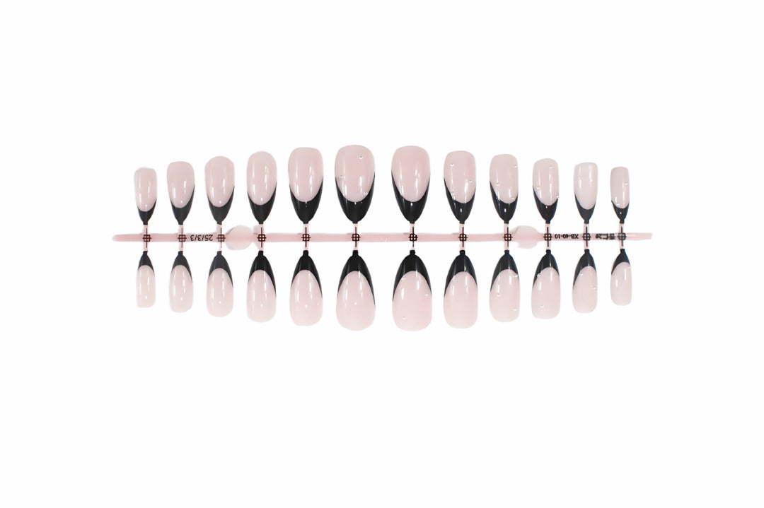 Acrylic nail set with elegant French tips Stornfield