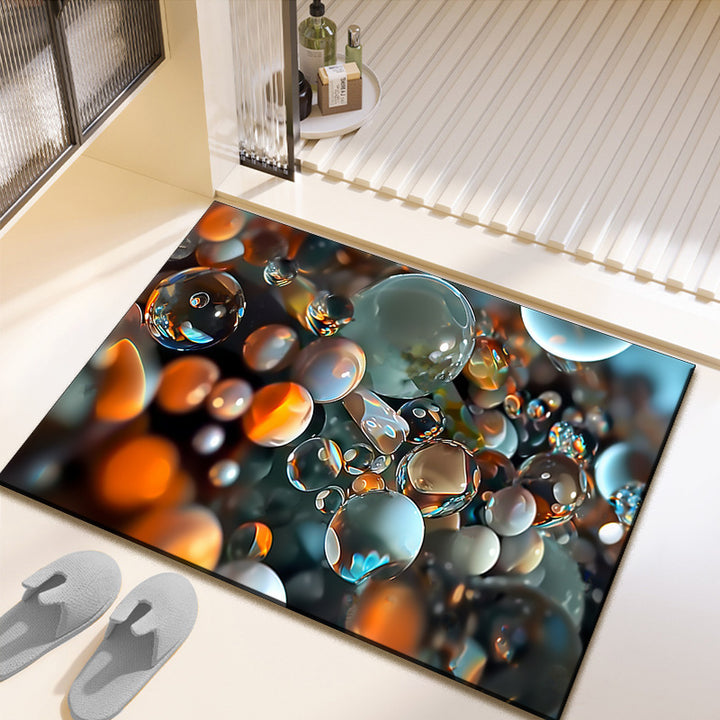 Artistic Photo-Printed Bath Mat