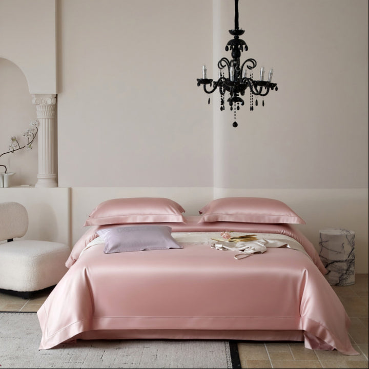Silky Satin Duvet Ensemble with Hidden Closure and Breathable Microfiber Finish
