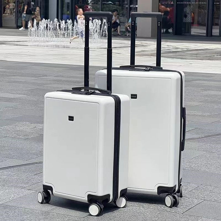 hardshell spinner carry-on suitcase with telescopic handle double-spinner wheels built-in TSA combination lock scratch-resistant ABS shell Stornfield