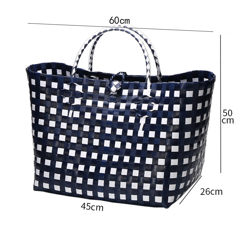 Large Capacity Woven Shopping Tote Stornfield