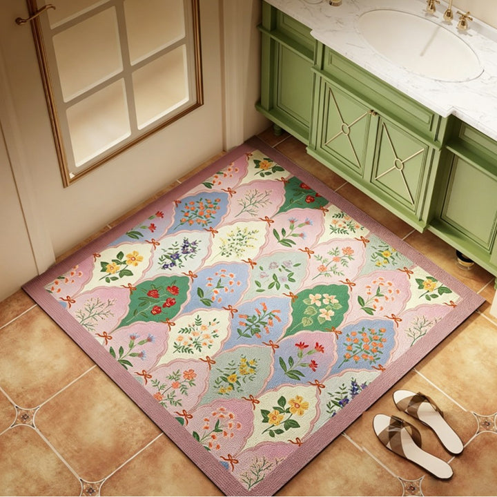 Floral Decorative Area Mat
