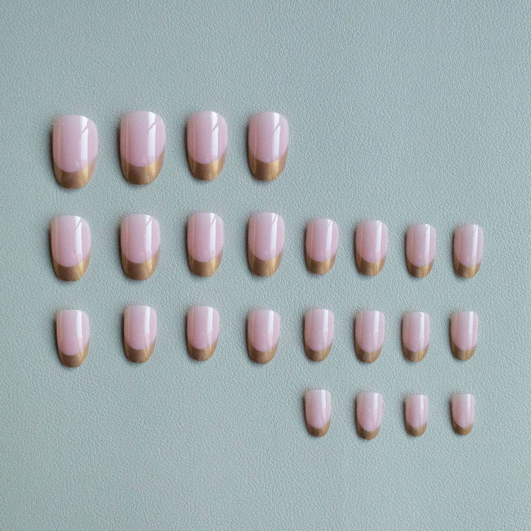 Elegant Metallic Tip Nail Art Kit