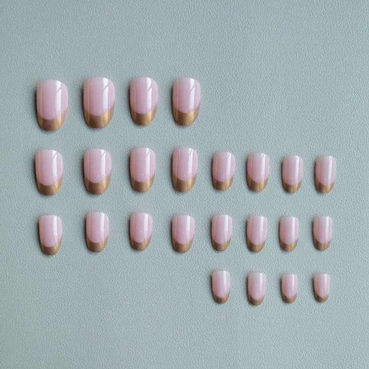 Elegant Metallic Tip Nail Art Kit