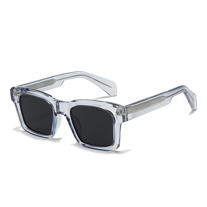 Women's Fashion Square Sunglasses with Trendy Transparent Frame Stornfield