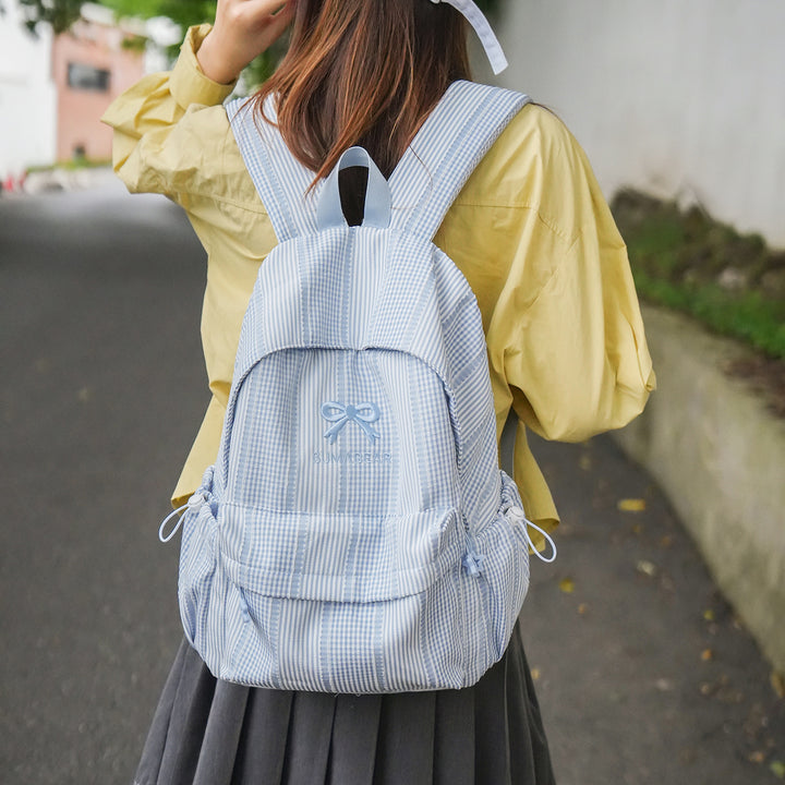 Casual Striped Backpack Stornfield