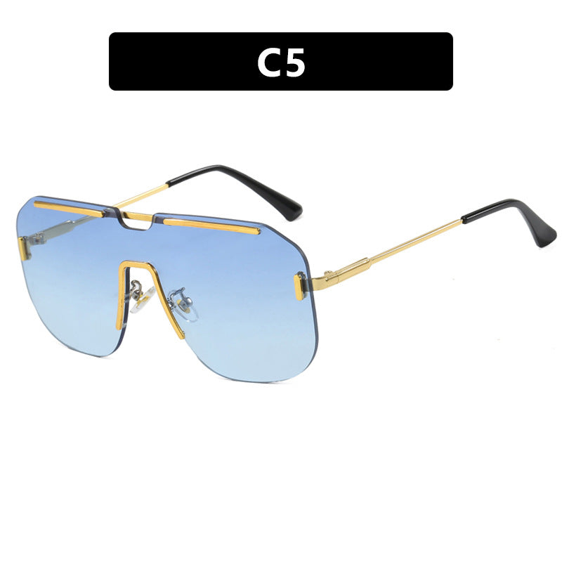 Women's geometric sunglasses with stylish metal frame and UV protection Stornfield
