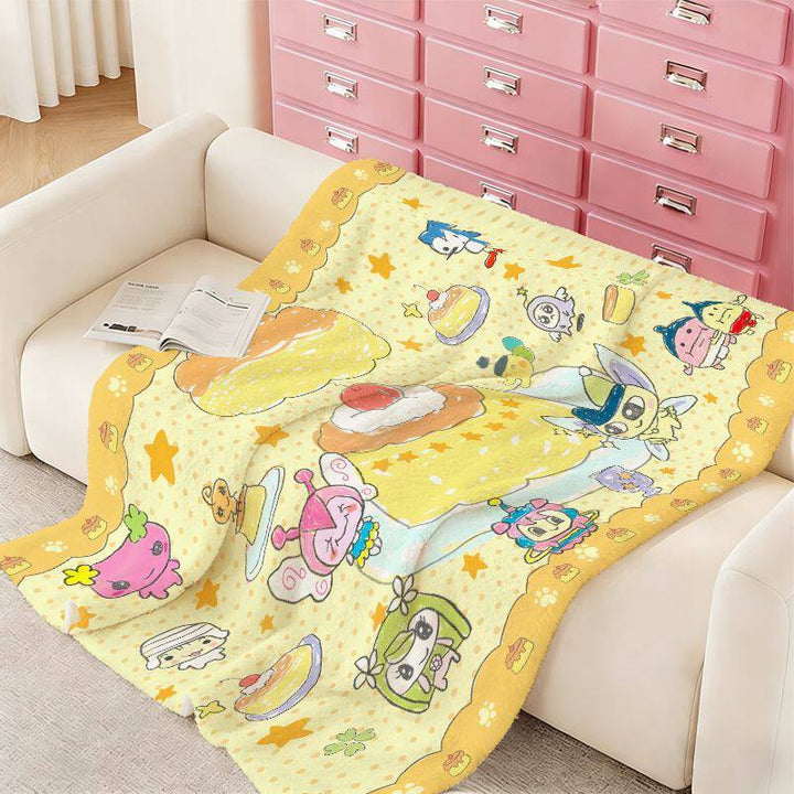Cartoon-Themed Cozy Blanket
