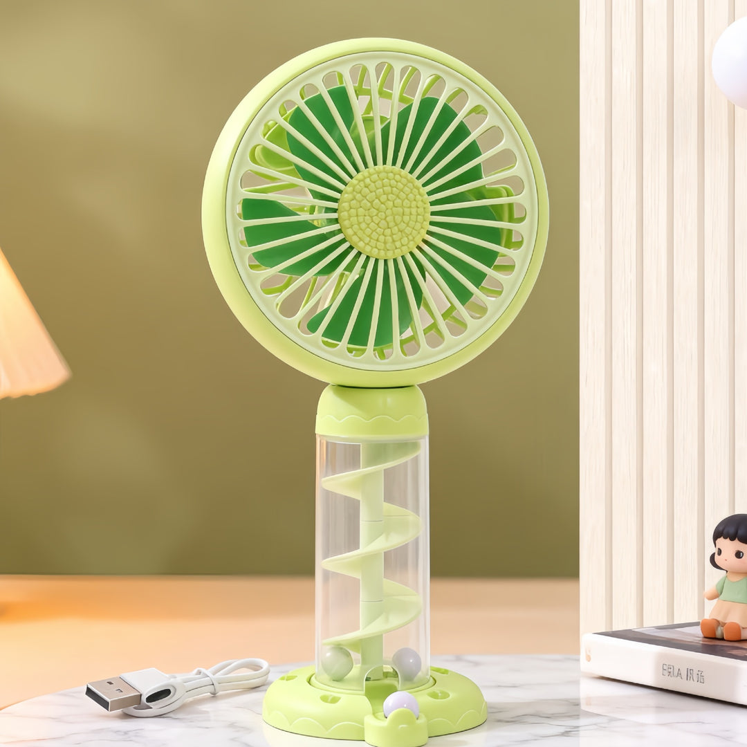 Ladies Portable Mini USB Fan with Creative Spiral Design Stornfield