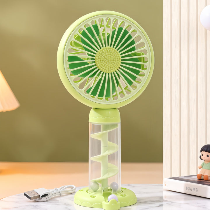 Ladies Portable Mini USB Fan with Creative Spiral Design Stornfield