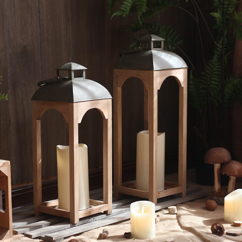 Decorative wooden lantern Stornfield