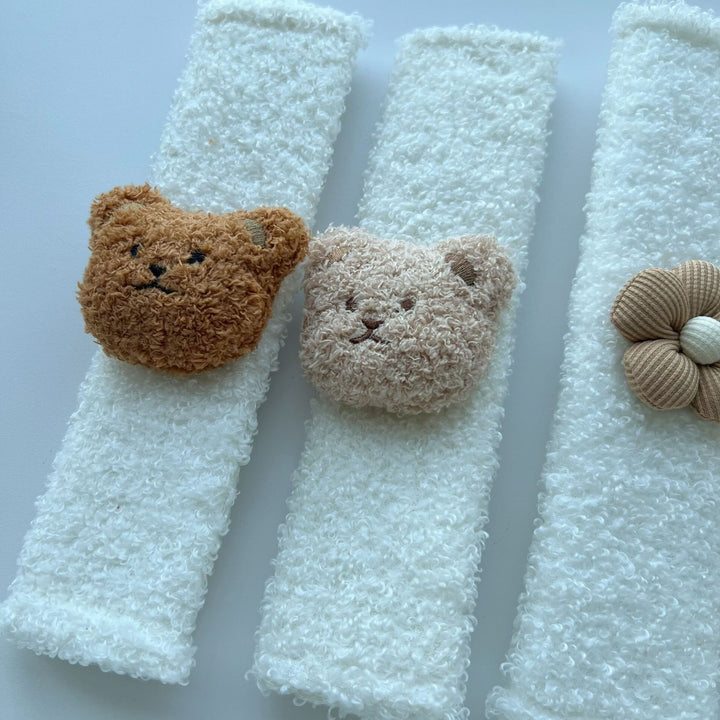 Plush Teddy Bear Fuzzy Lounge Crew Socks