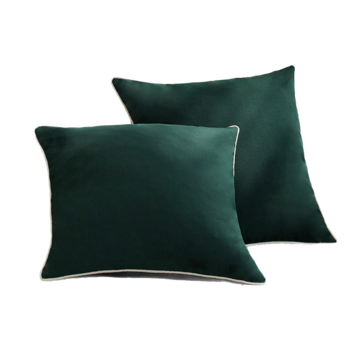 Luxurious decorative cushion with elegant piping