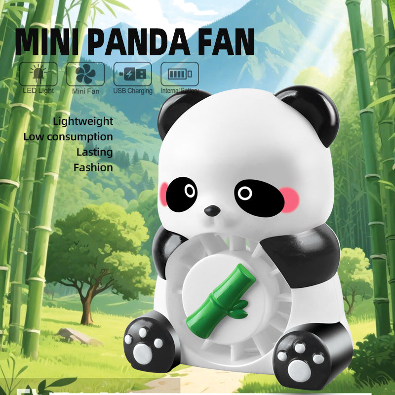 Unisex Mini Hand Fan with integrated LED lighting and USB charging option Stornfield