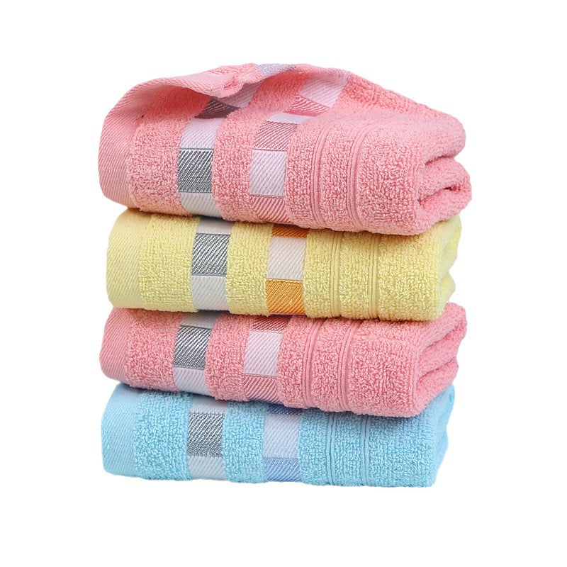 Luxury terry towel with modern check pattern Stornfield